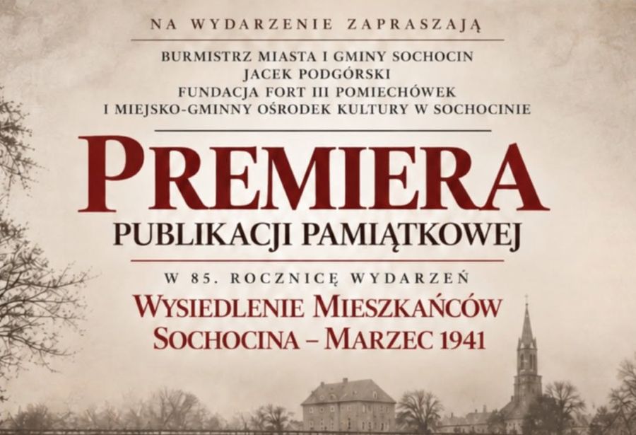 Premiera wyjątkowej książki. Opowiada o wysiedleniu mieszkańców Sochocina